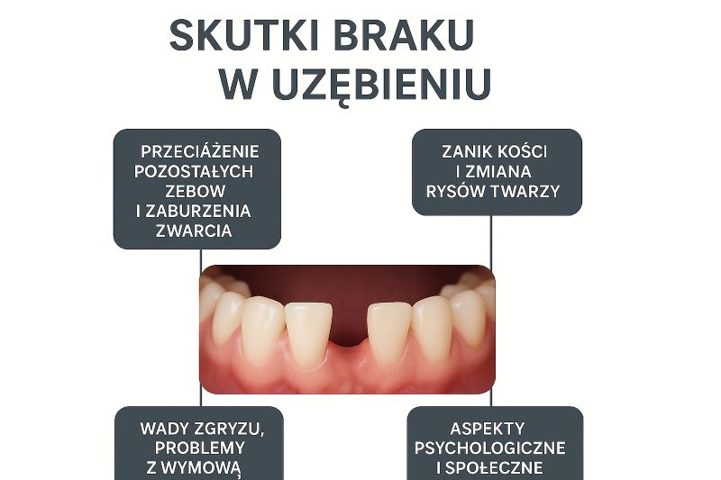 Choć może się wydawać, że pojedynczy ubytek — szczególnie w tylnej części łuku — nie robi dużej różnicy, rzeczywistość wygląda inaczej...